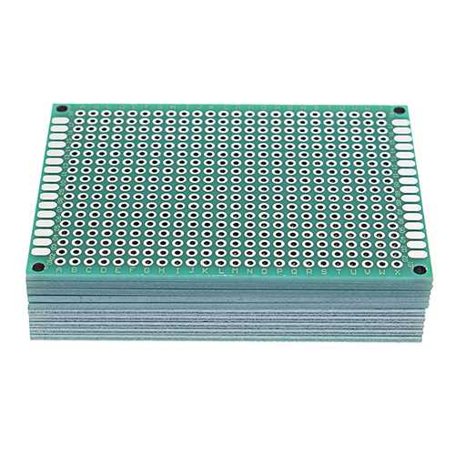 Geekcreit? 10pcs 50x70mm FR-4 2.54mm Double Side Prototype PCB Printed Circuit Board