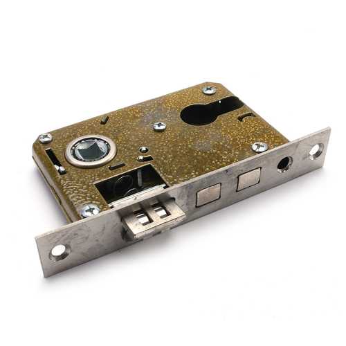 Mechanical Interior Door Handle Cylinder Lock Lever Latch Home Security Set