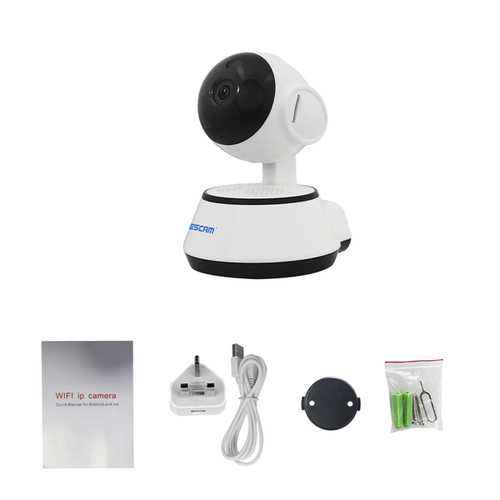 ESCAM G10 720P IP Wireless Camera Support M otion Detection H.264 Pan/Tilt Support 64G TF Card IR Cam