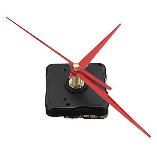 20mm Shaft Length DIY Red Triangle Hands Silent Quartz Wall Clock Movement Mechanism For Replacement