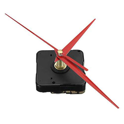 20mm Shaft Length DIY Red Triangle Hands Silent Quartz Wall Clock Movement Mechanism For Replacement