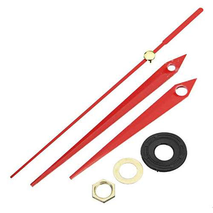 20mm Shaft Length DIY Red Triangle Hands Silent Quartz Wall Clock Movement Mechanism For Replacement