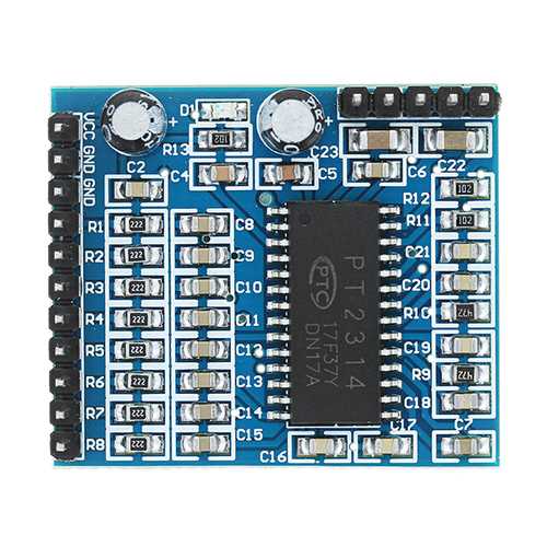 PT2314 Sound Quality Adjustment Module Voice Module IIC 6V-10V Audio Processing Module Geekcreit for Arduino - products that work with official Arduino boards