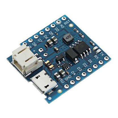 Battery Shield V1.2.0 Expansion Board For D1 Mini Single Lithium Battery Charging & Boost