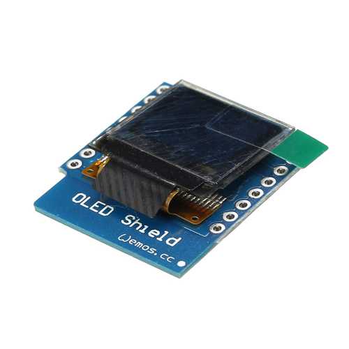 5Pcs 0.66 Inch OLED Shield For D1 Mini 64X48 IIC I2C