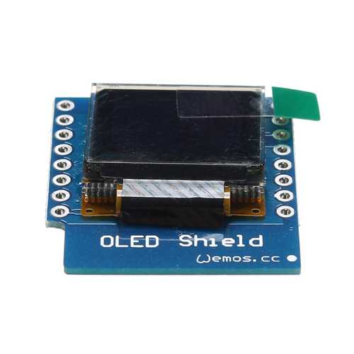 5Pcs 0.66 Inch OLED Shield For D1 Mini 64X48 IIC I2C