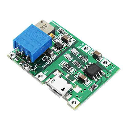 Geekcreit? 3.7V 9V 5V 2A Adjustable Step Up 18650 Lithium Battery Charging Discharge Integrated Module