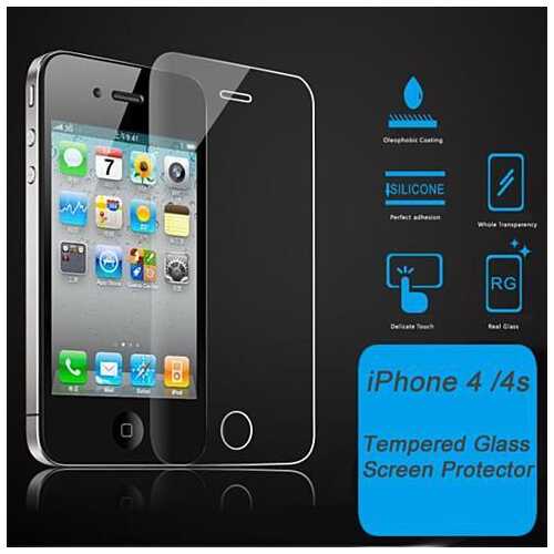 iPhone 4/4s & 5/5s/5c Glass Screen Protector - Style: iPhone 4/4s