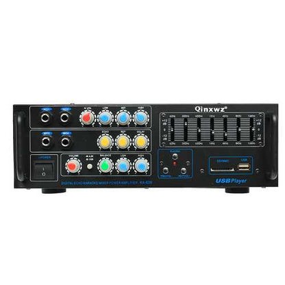 Qinxwz KA-639 Professional Home Audio 1200 Watt Stereo Power Amplifier Support USB SD Card