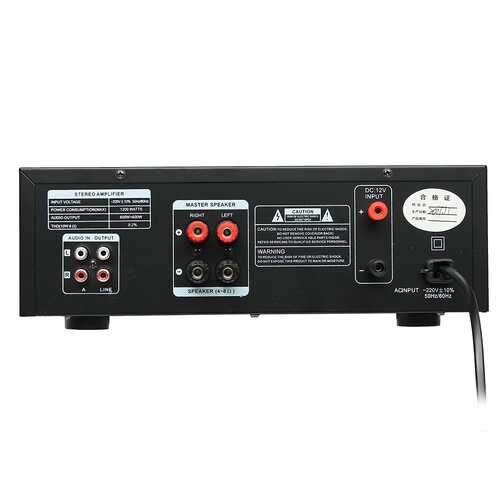 Qinxwz KA-639 Professional Home Audio 1200 Watt Stereo Power Amplifier Support USB SD Card