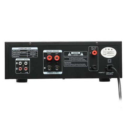 Qinxwz KA-639 Professional Home Audio 1200 Watt Stereo Power Amplifier Support USB SD Card