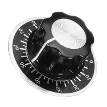 Load image into Gallery viewer, 10 Sets MF-A03 Bakelite Potentiometer Knob Cap Hat + 0-100 Digital Dial Scale Plate
