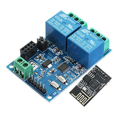 5V ESP8266 Dual WiFi Relay Module Internet Of Things Smart Home Mobile APP Remote Switch