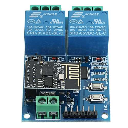 5V ESP8266 Dual WiFi Relay Module Internet Of Things Smart Home Mobile APP Remote Switch