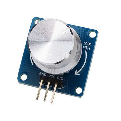 5Pcs Adjustable Potentiometer Volume Control Knob Switch Sensor Rotary Angle Sensor Module Geekcreit for Arduino - products that work with official Arduino boards