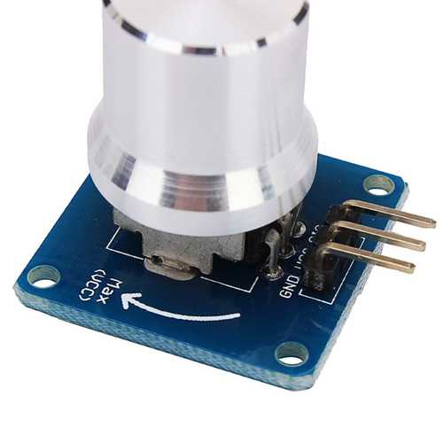 5Pcs Adjustable Potentiometer Volume Control Knob Switch Sensor Rotary Angle Sensor Module Geekcreit for Arduino - products that work with official Arduino boards