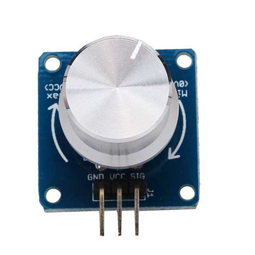 5Pcs Adjustable Potentiometer Volume Control Knob Switch Sensor Rotary Angle Sensor Module Geekcreit for Arduino - products that work with official Arduino boards