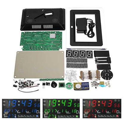 EQKIT? DC9-12V Electronic Calendar Soldering Kit High Precision DIY Clock Kit