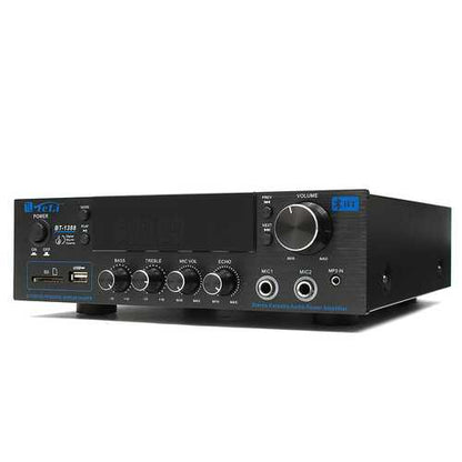 TELI BT-1388 HiFi bluetooth Power Amplifier Stereo Audio Karaoke FM Receiver USB SD