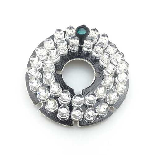 36pcs 850nm LEDs CCTV F5 Infrared Illuminator IR 90 Degrees Bulb Board for Bullet CCTV Camera