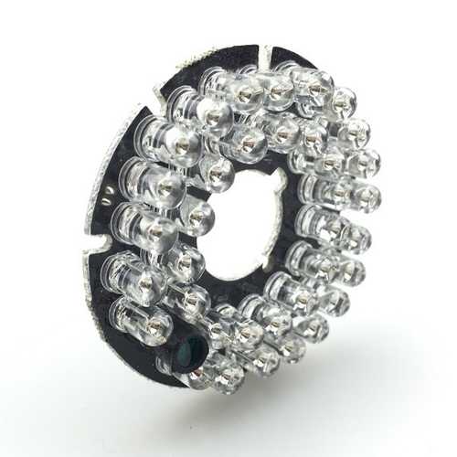 36pcs 850nm LEDs CCTV F5 Infrared Illuminator IR 90 Degrees Bulb Board for Bullet CCTV Camera