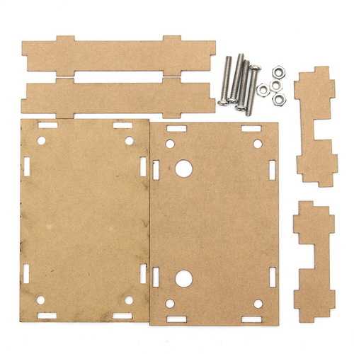 3Pcs Transparent Acrylic Sheet Housing Case For DSP & PLL Digital Stereo FM Radio Receiver Module