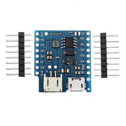 5pcs Wemos? Battery Shield V1.2.0 For Wemos D1 Mini Single Lithium Battery Charging & Boost Module