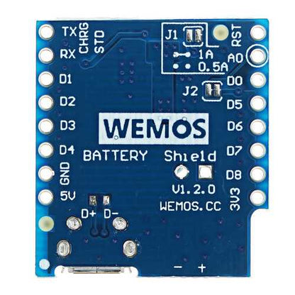 5pcs Wemos? Battery Shield V1.2.0 For Wemos D1 Mini Single Lithium Battery Charging & Boost Module