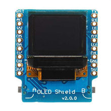 將圖片載入圖庫檢視器 3Pcs Geekcreit? OLED Shield V2.0.0 For Wemos D1 Mini 0.66&quot; Inch 64X48 IIC I2C Two Button

