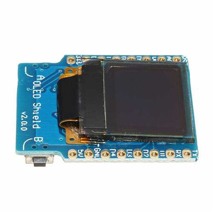 3Pcs Geekcreit? OLED Shield V2.0.0 For Wemos D1 Mini 0.66" Inch 64X48 IIC I2C Two Button