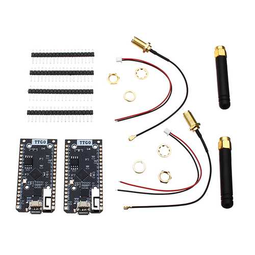2Pcs LILYGO? TTGO ESP32 SX1276 LoRa 868MHz bluetooth WI-FI Lora Internet Antenna Development Board