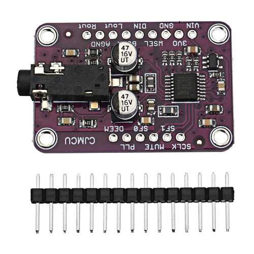 CJMCU-1334 UDA1334A I2S Audio Stereo Decoder Module Board 3.3V - 5V CJMCU for Arduino - products that work with official Arduino boards