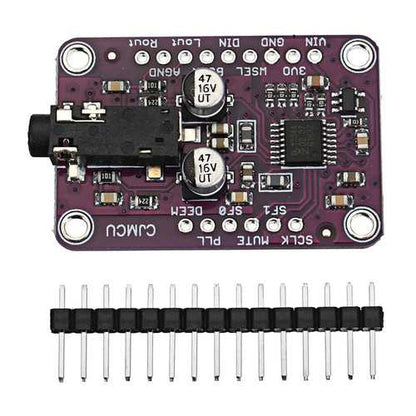 CJMCU-1334 UDA1334A I2S Audio Stereo Decoder Module Board 3.3V - 5V CJMCU for Arduino - products that work with official Arduino boards