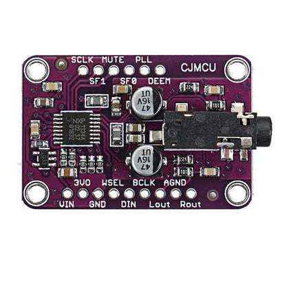 CJMCU-1334 UDA1334A I2S Audio Stereo Decoder Module Board 3.3V - 5V CJMCU for Arduino - products that work with official Arduino boards