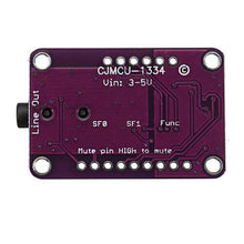 將圖片載入圖庫檢視器 CJMCU-1334 UDA1334A I2S Audio Stereo Decoder Module Board 3.3V - 5V CJMCU for Arduino - products that work with official Arduino boards
