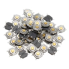 Cargar imagen en el visor de la galería, 250Pcs DC12V 4 Pins Tact Tactile Push Button Switch Momentary SMD Switch 5x5x1.5MM
