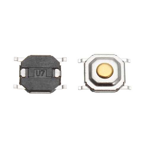 250Pcs DC12V 4 Pins Tact Tactile Push Button Switch Momentary SMD Switch 5x5x1.5MM