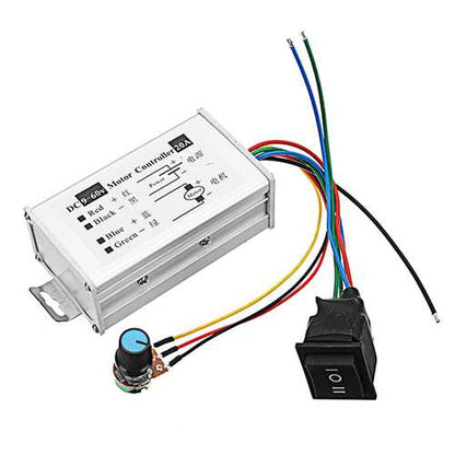 3pcs DC 9-60V 20A 1200W High Power Motor Speed Regulator Speed Controller Pulse Width Modulator PWM Control Switch Adjustable Speed Driver Board