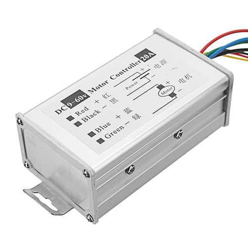 3pcs DC 9-60V 20A 1200W High Power Motor Speed Regulator Speed Controller Pulse Width Modulator PWM Control Switch Adjustable Speed Driver Board