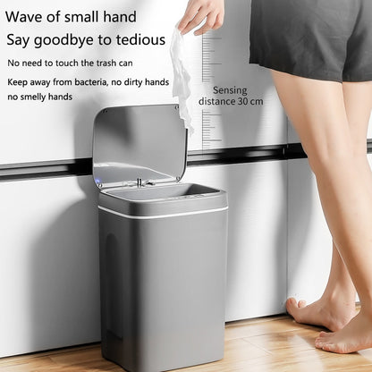 12L Smart Trash Can Automatic Induction Infrared Motion Sensor Dustbin Home Kitchen Bathroom Waste Garbage Bin