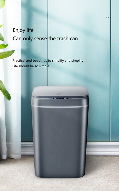 12L Smart Trash Can Automatic Induction Infrared Motion Sensor Dustbin Home Kitchen Bathroom Waste Garbage Bin