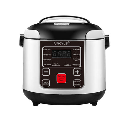 12V 24V Mini Rice Cooker Car Truck Soup Porridge Cooking Machine Food Steamer Electric Heating Lunch Box Meal Heater Warmer 2L