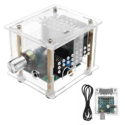 DC 9V To 15V TDA7297 Digital Amplifier Board Double Channel Noiseless 15W High Fidelity Amplifier With Shell And Fan
