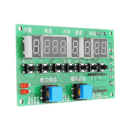 DC8V-27V Programmable Stepper Motor Driver Controller Board Step/Angle/Direction/Speed/Time Adjustable 42/57 Phase
