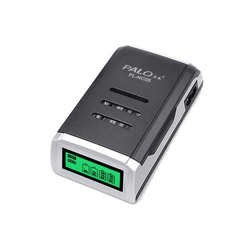 Palo C905W 4 Slot LCD Display AA AAA NiCd NiMh Rechargeable Battery Charger