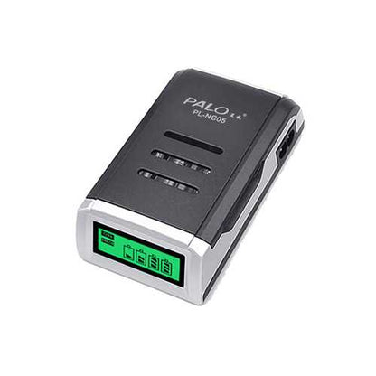 Palo C905W 4 Slot LCD Display AA AAA NiCd NiMh Rechargeable Battery Charger