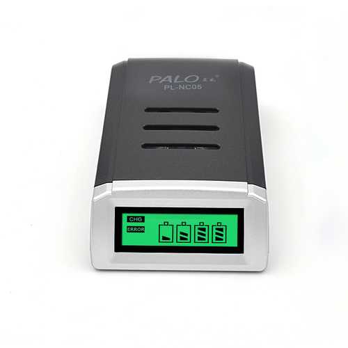 Palo C905W 4 Slot LCD Display AA AAA NiCd NiMh Rechargeable Battery Charger
