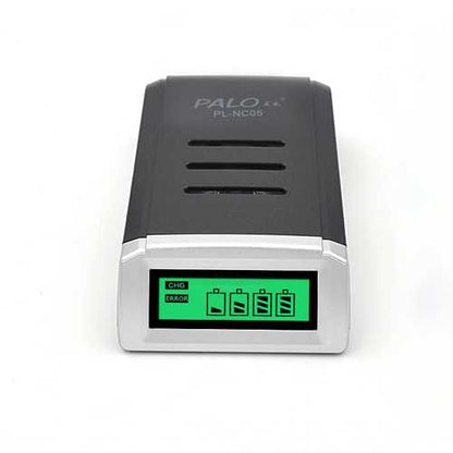 Palo C905W 4 Slot LCD Display AA AAA NiCd NiMh Rechargeable Battery Charger