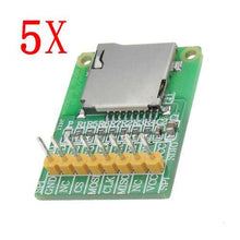 将图片加载到图库查看器，5pcs 3.5V / 5V Micro SD Card Module TF Card Reader SDIO/SPI Interface Mini TF Card Module
