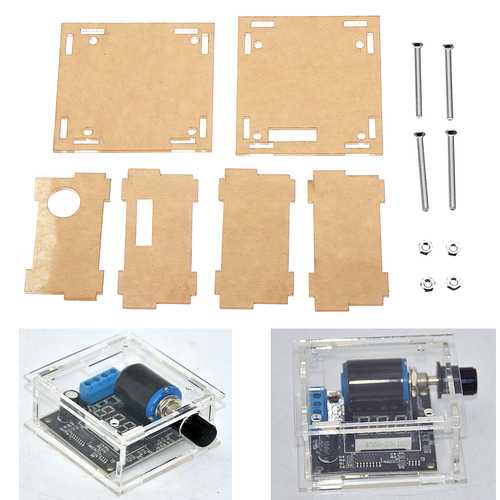 Transparent Acrylic Protective Case For DC 12V 24V 4-20mA Digital Signal Generator Module Board